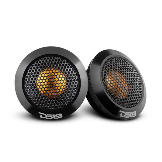 DS18 DTX 2.2" 60W Peak 4-Ohms Car Audio Titanium Dome Tweeter w/ Aluminum Body