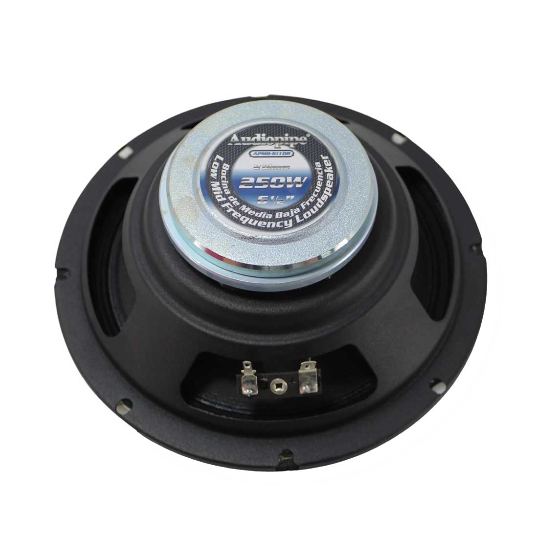 Audiopipe APMB-611DR 6.5" 250 Watts Peak 8-Ohm Low-Mid Frequency Loudspeaker