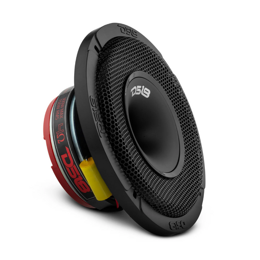 DS18 PRO-HY6.4MSL 6.5" 300W 4-Ohms Hybrid Midrange Speaker w/ Built-in Driver