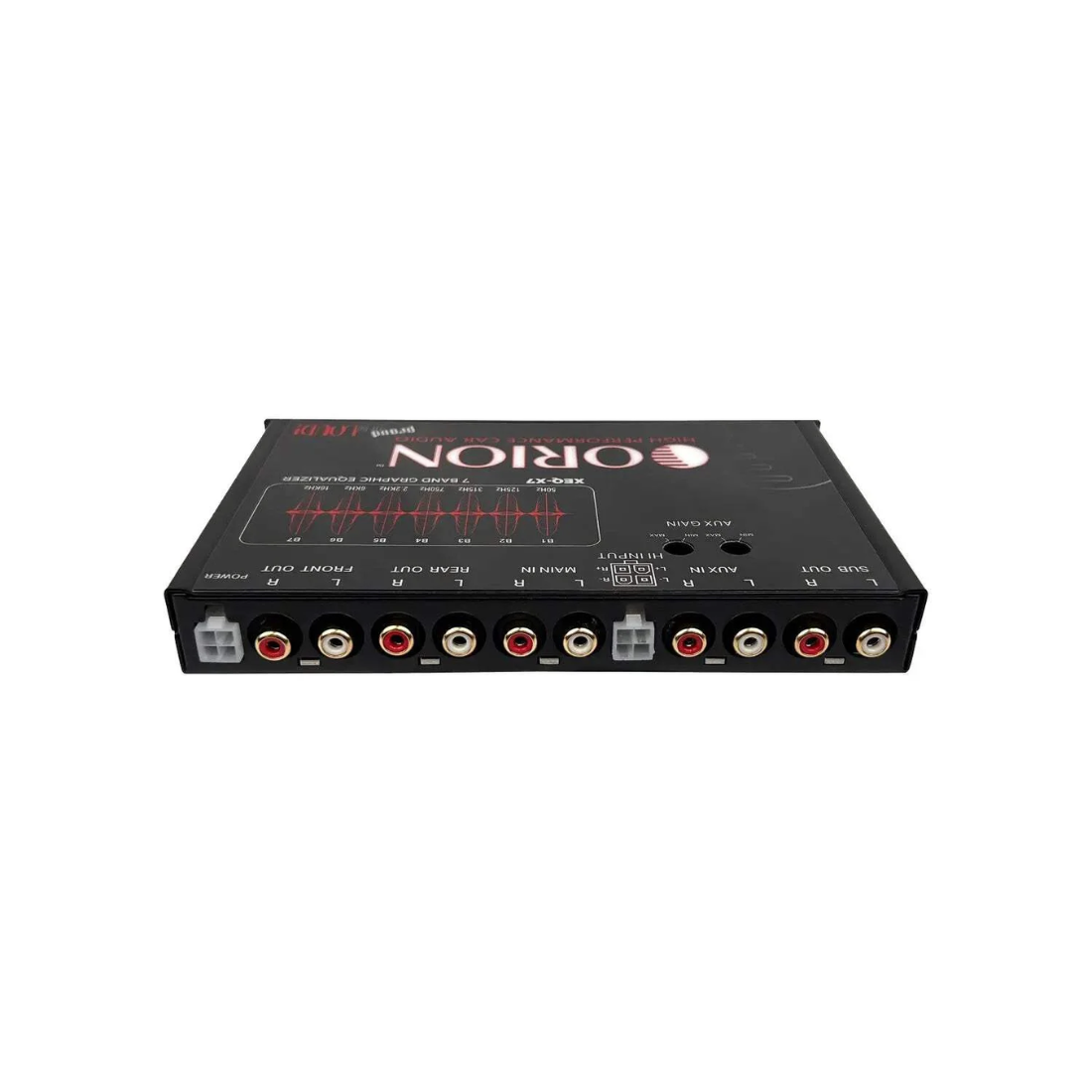 Orion XEQ-X7 7-Band Graphic Equalizer with Front AUX Input & Subwoofer Control