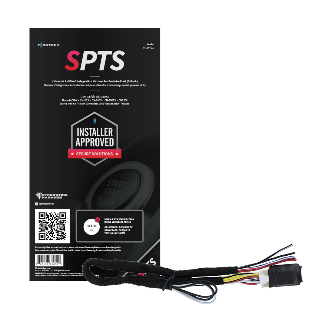 Firstech FTI-SPTS-U-5PK Push-to-Start Anti-Theft Integration Harness (5 Pack)