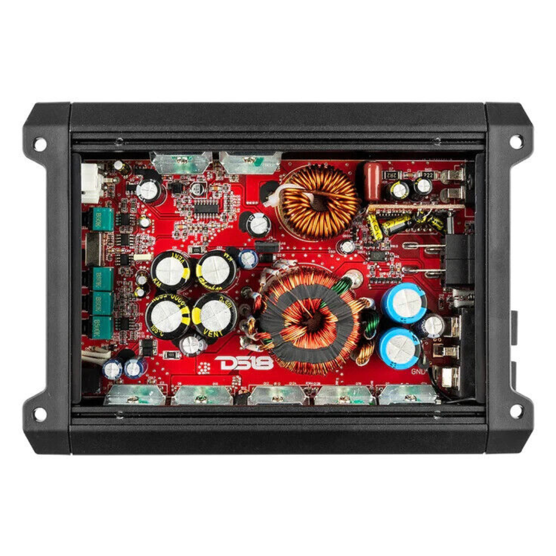 DS18 SXE-2500.1D/BK 1-CH Monoblock 2500W Peak Class-D Car Compact Amplifier