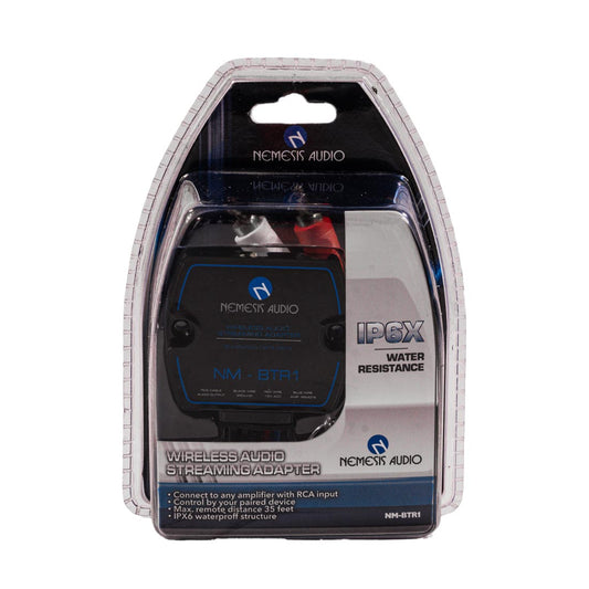 Nemesis Audio NM-BTR1 IP6X Water Resistant Wireless Audio Streaming Adapter