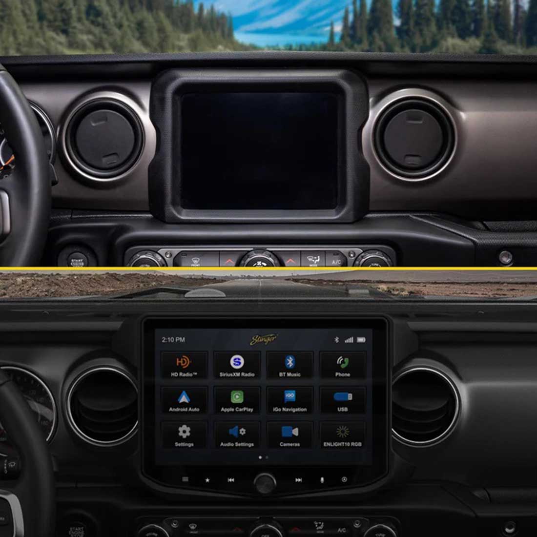 PAC SRK-JW18HX Integration & Install Kit for HORIZON10 In Select Jeep 2018-2023