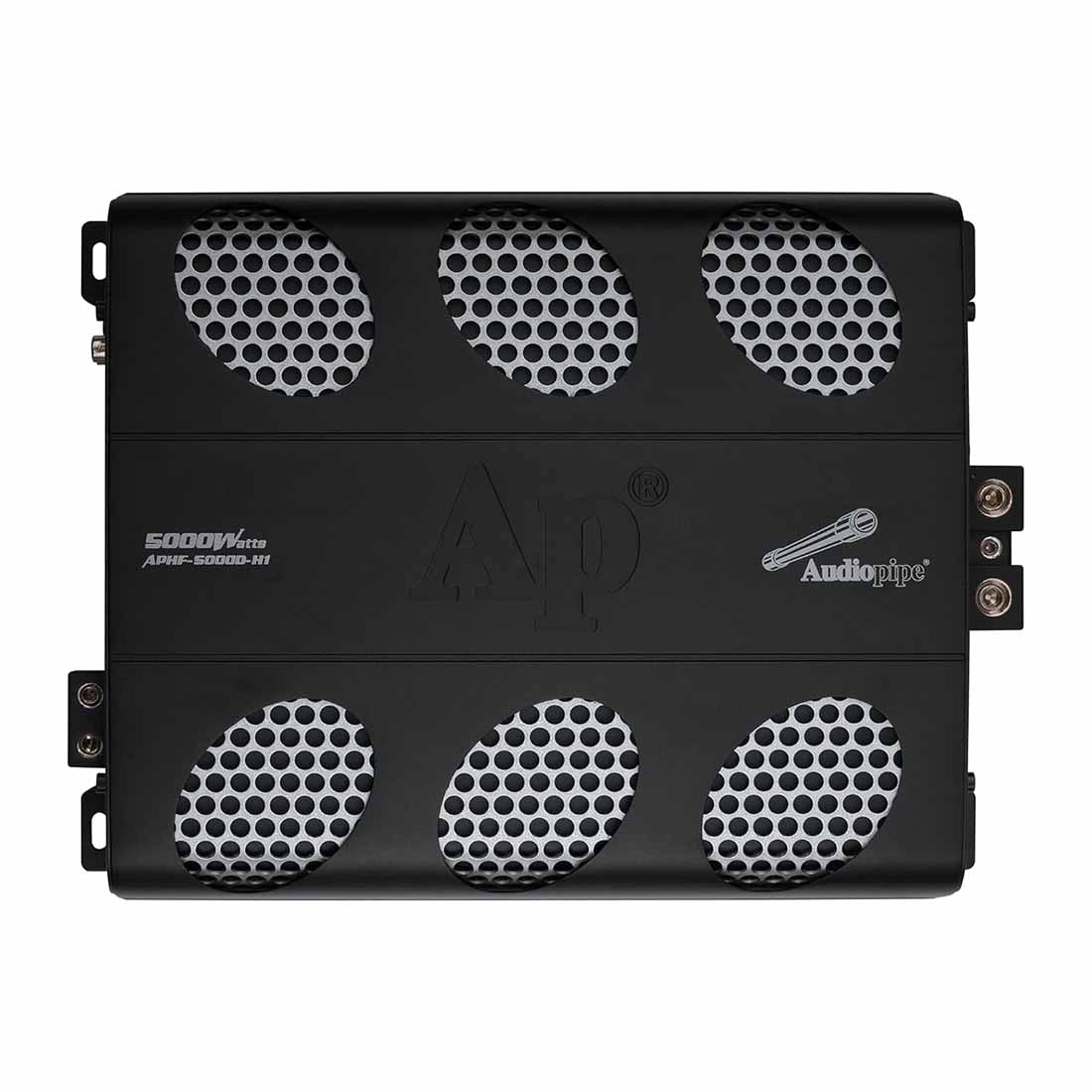 Audiopipe APHF-5000D-H1 Monoblock 5000W Max Full-Range Class-D Car Amplifier