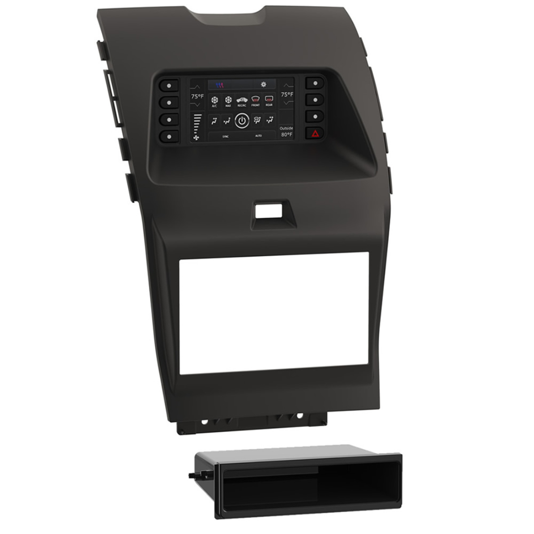 Metra 99-5851CH 1-2 DIN Radio Install TurboTouch Dash Kit for Ford Edge 2015-20