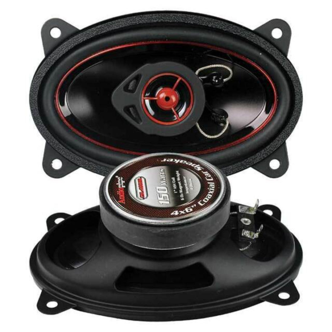 Audiopipe CSL4602R Redline Speaker 4X6" 2-Way 150 Watt Pp Cone