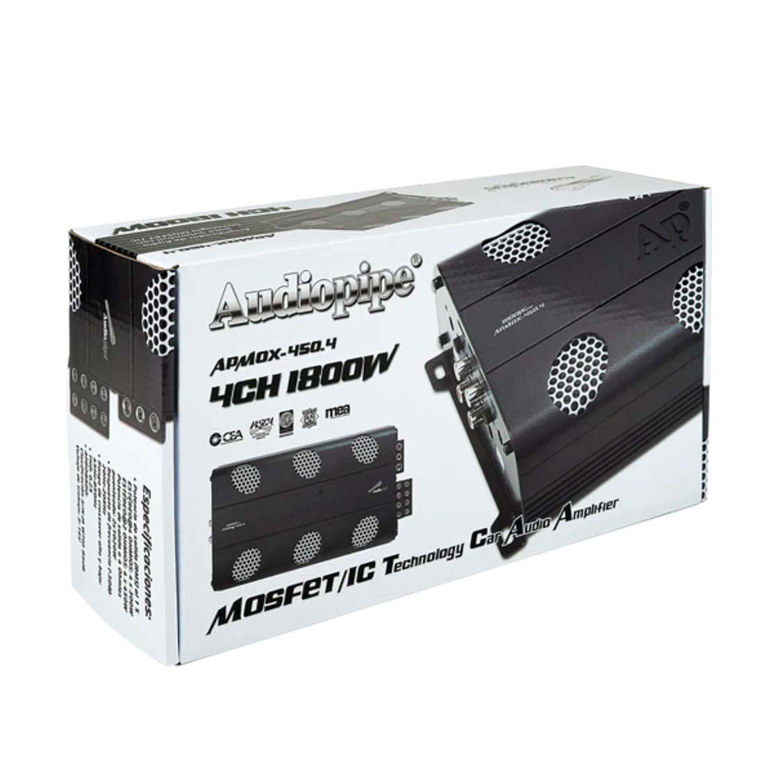 Audiopipe APMOX-450.4 4-Channel 1800 Watts Class-D Full Range Mini Amplifier