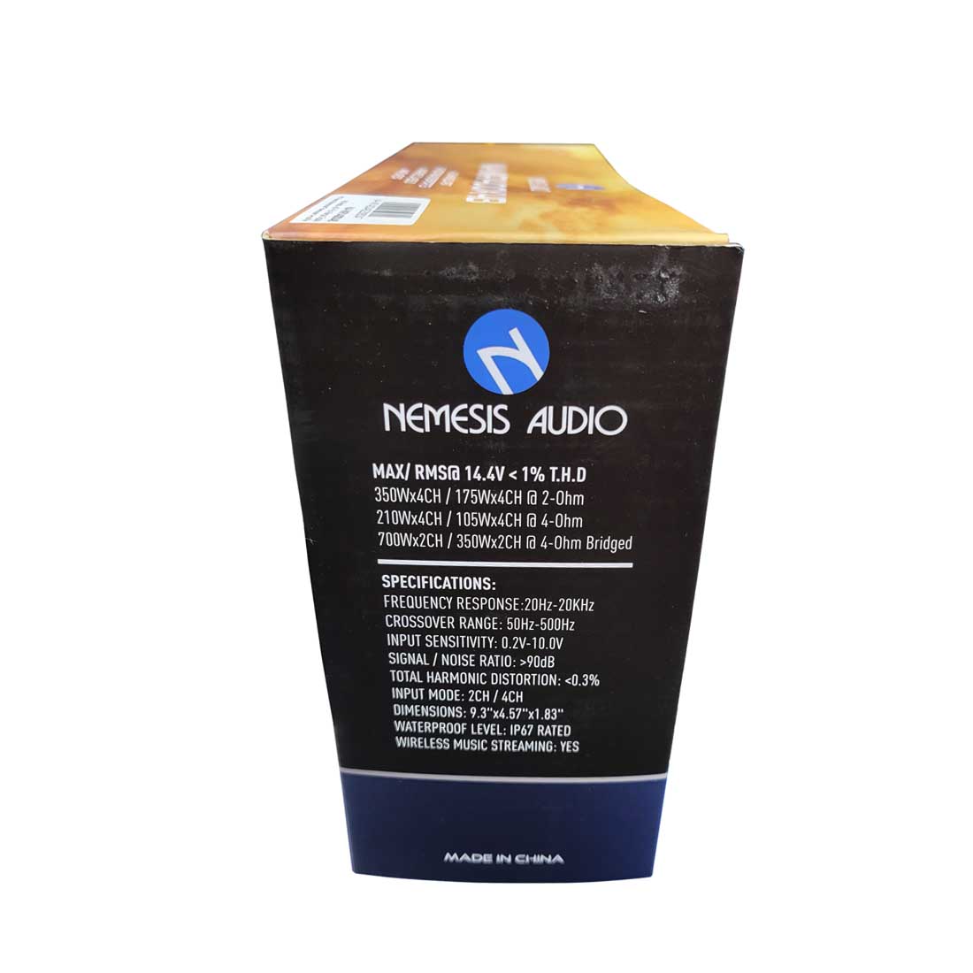 Nemesis Audio NA-MR1400X4B 4-Channel 1400W Max Class-D IP67 Marine Amplifier