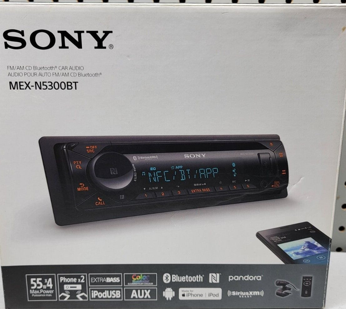 Sony MEX-N5300BT 1-DIN Car Stereo In-Dash MP3/USB/AUX CD Receiver w/ Bluetooth