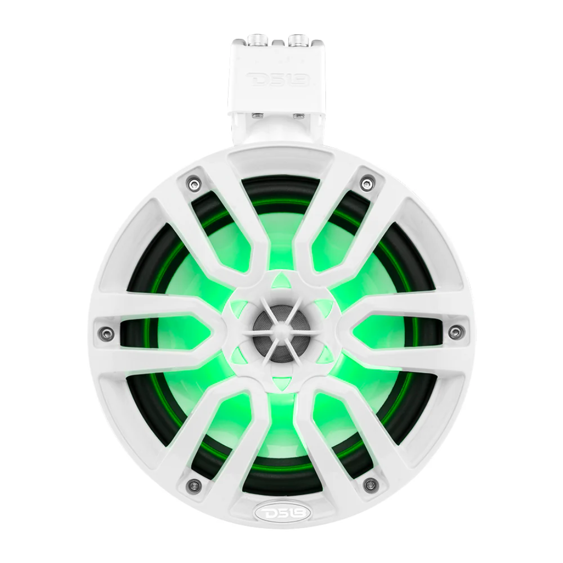 DS18 NXL-X8TP/WH 8" 375W Max Marine Wakeboard Tower Speakers w/ RGB LED Lights