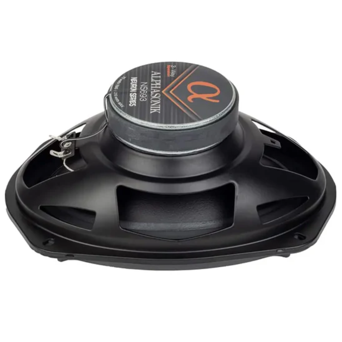 Alphasonik NS693 6" x 9" 3-Way 210W Peak 3-Ohm Full-Range Coaxial Car Speakers