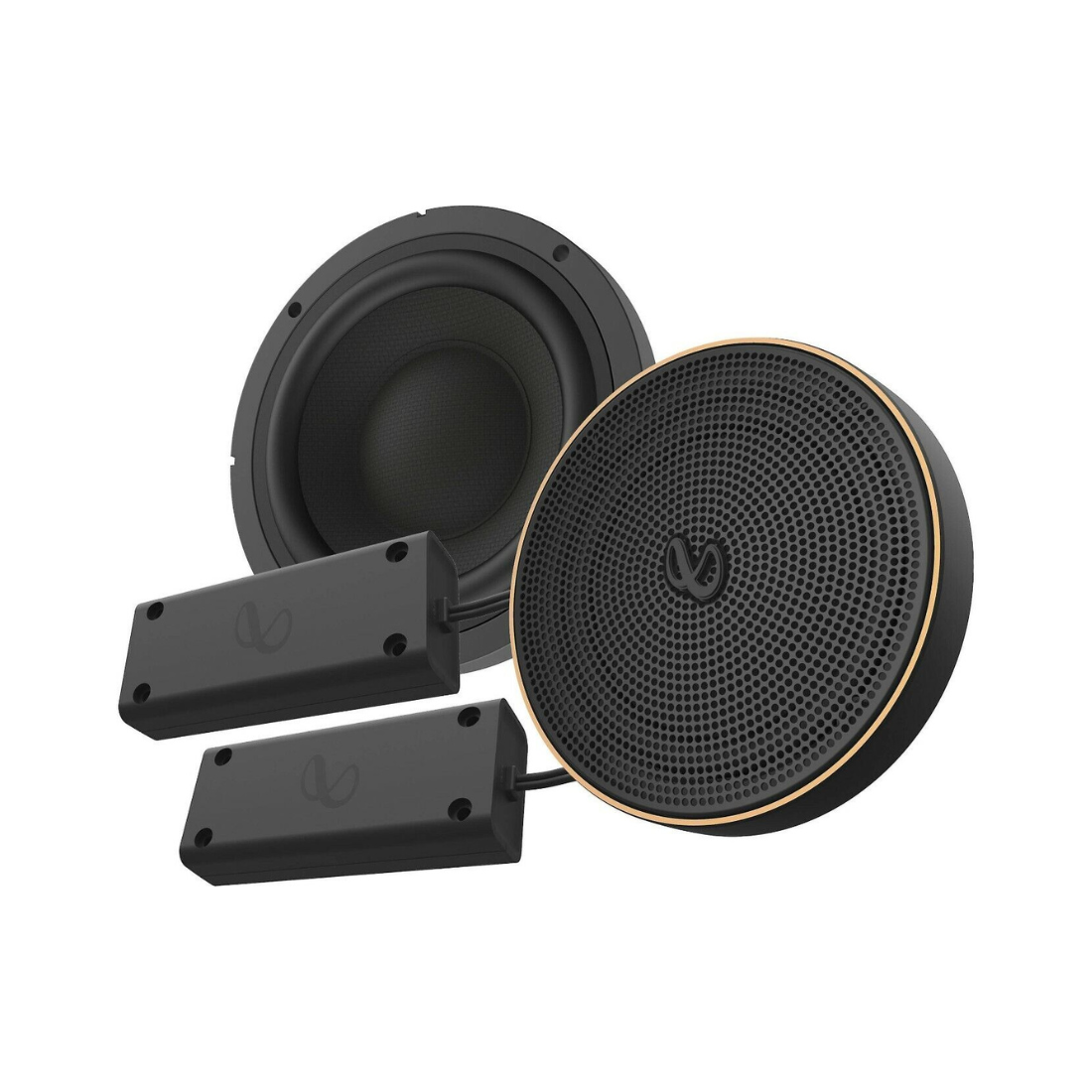 Infinity KAPPA 303S 3" (89mm) 165W Peak Midrange Speakers w/ Bandpass Crossover