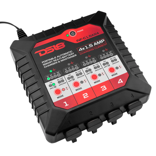 DS18 INF-C1.5AX4 4X1.5A Automatic Smart Lithium AGM Battery Charger & Maintainer