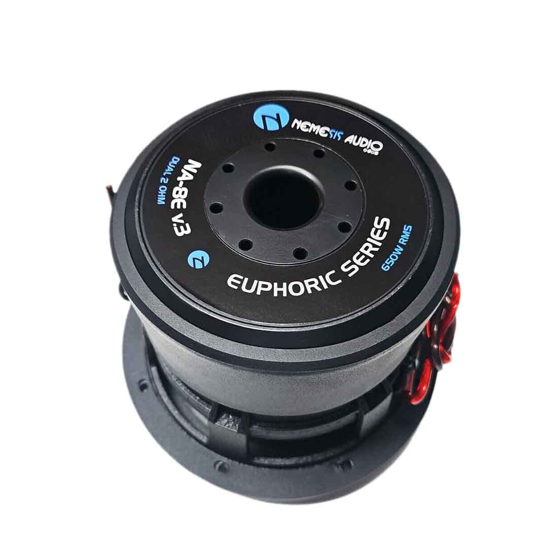 Nemesis Audio NA-8E V.3 D2 8" 650W RMS Dual 2-Ohm Voice Coil DVC Car Subwoofer