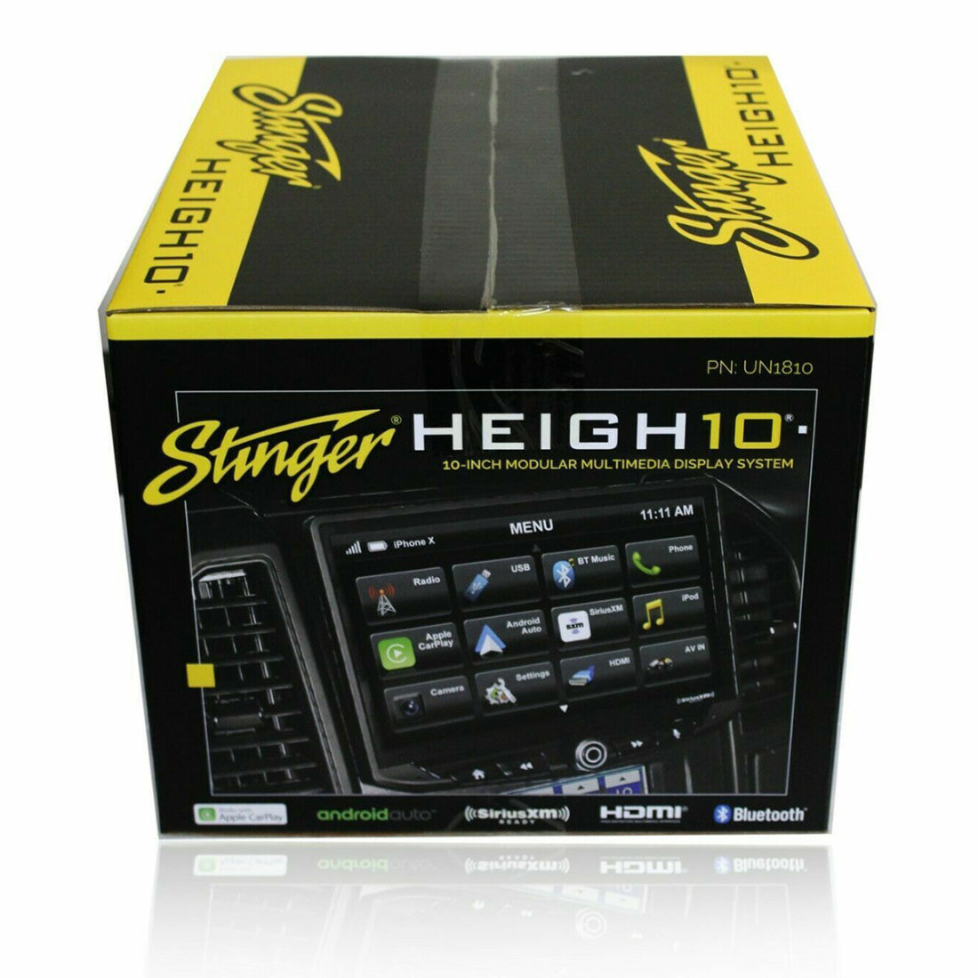 Stinger HEIGH10 UN1810 2-DIN Digital Multimedia Receiver w/ 10.1" Touchscreen