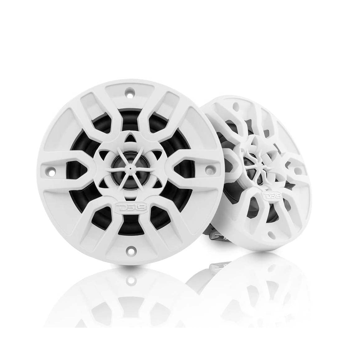 DS18 MP4/WH 4" 2-Way 150W Max 4-Ohms Marine Audio Speakers (Pair) - White