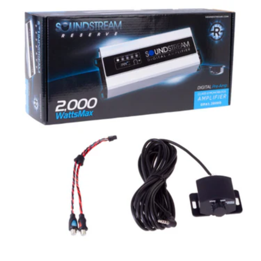 Soundstream DPA1.2000D 1-CH Monoblock 2000W Peak Class-D Car Audio Amplifier