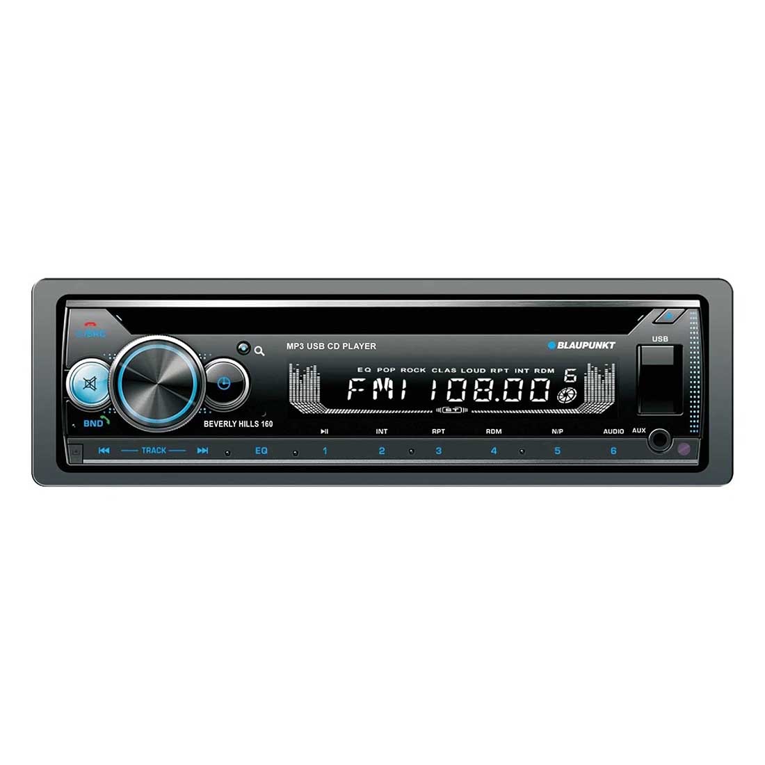 Blaupunkt BEVERLY HILLS 160 1-DIN CD/MP3/USB/AM/FM In-Dash Receiver w/ Bluetooth