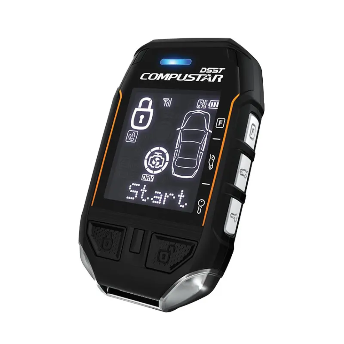 Compustar RF-2WT12-SS 2-Way LCD 3-Mile Max Range IPX7 Car Alarm Remote Kit