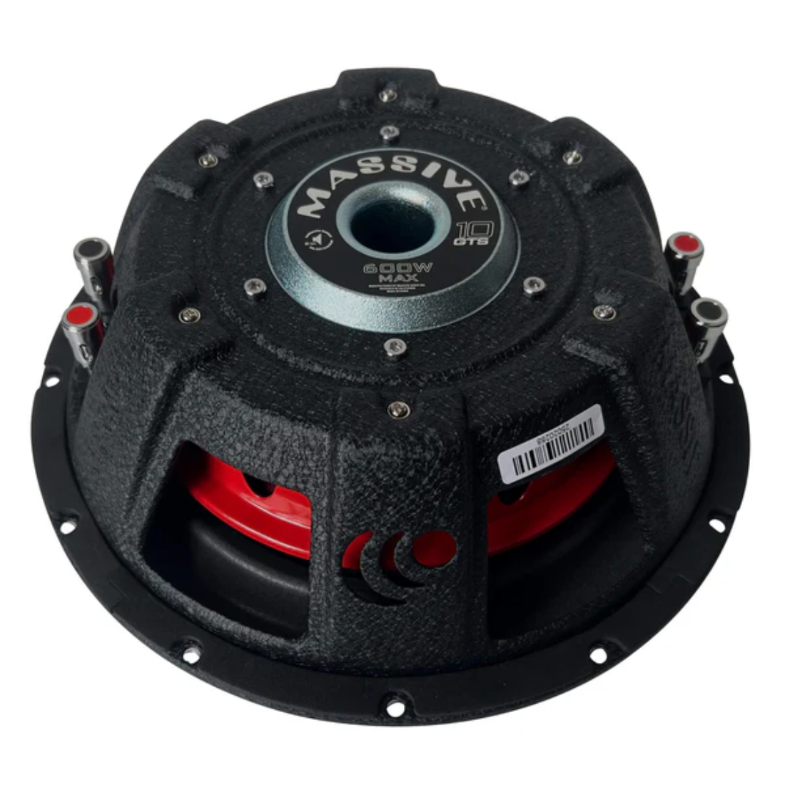 Massive Audio GTS10 10" 600W Peak Dual 4-Ohm Voice Coil Shallow Mount Subwoofer