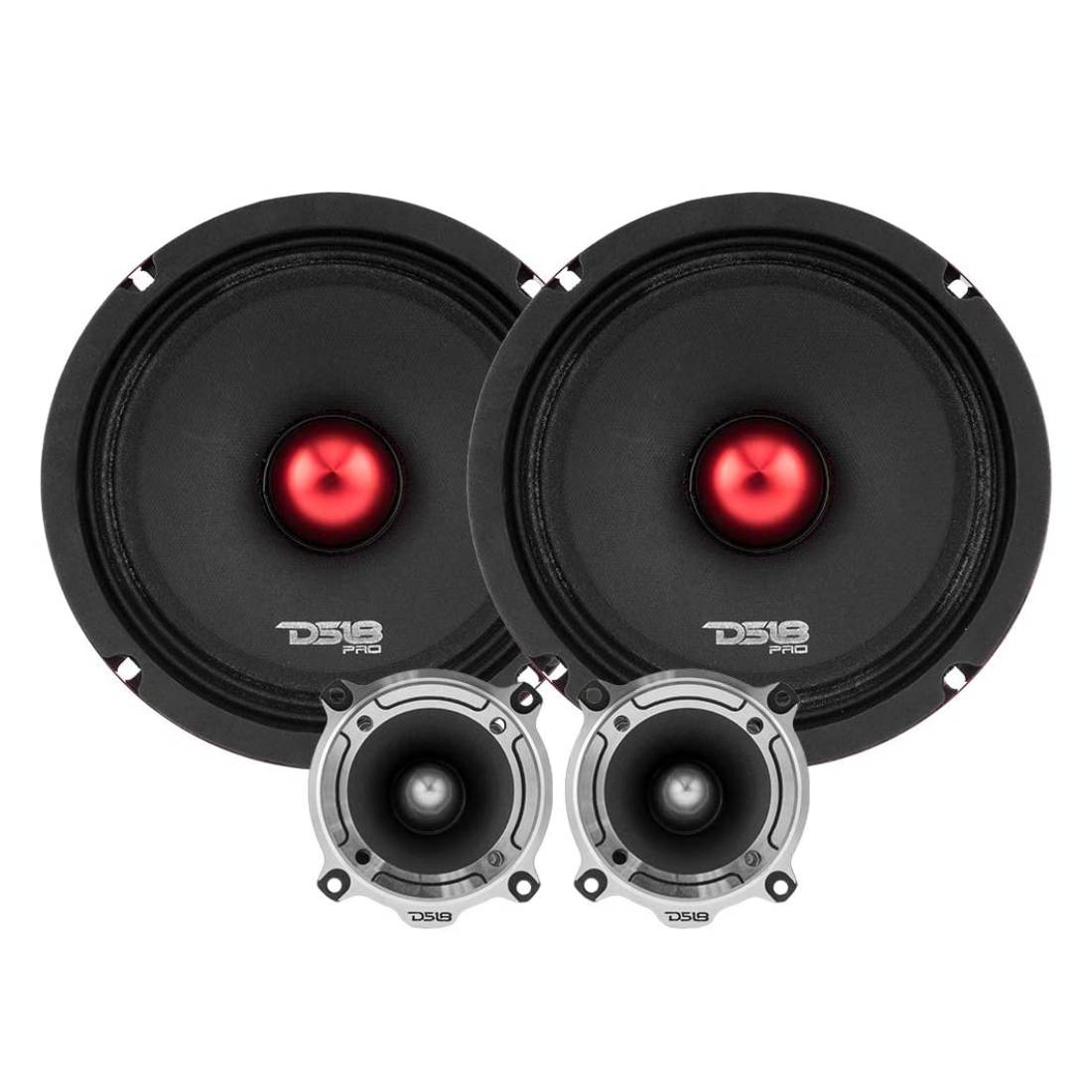 DS18 PRO-X6 4BMPK  6.5" Mid and High Range Car Audio Sound System