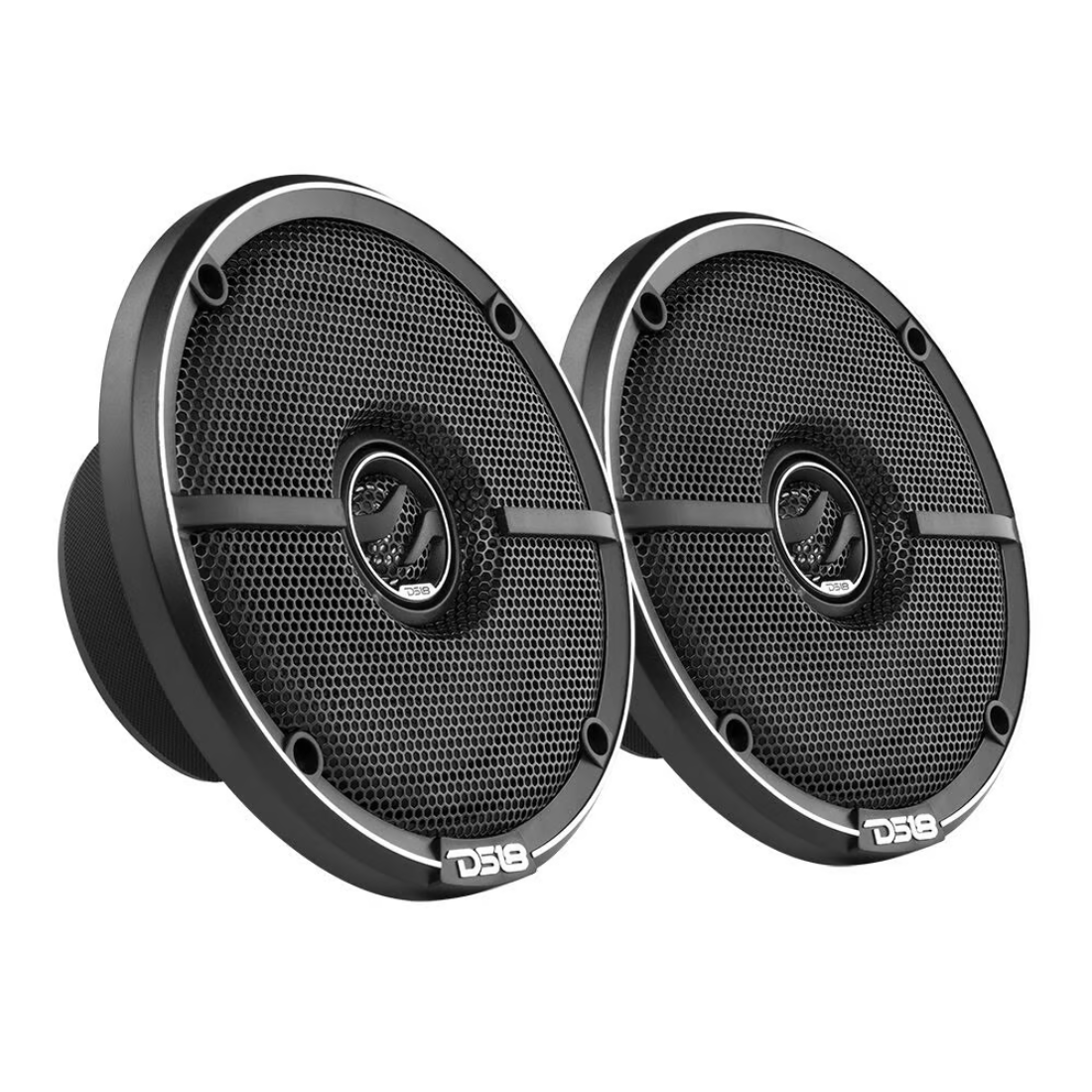 DS18 ZXI-654 6.5" 2-Way 240W Max 4-Ohm Car Audio Coaxial Speakers w/ Kevlar Cone