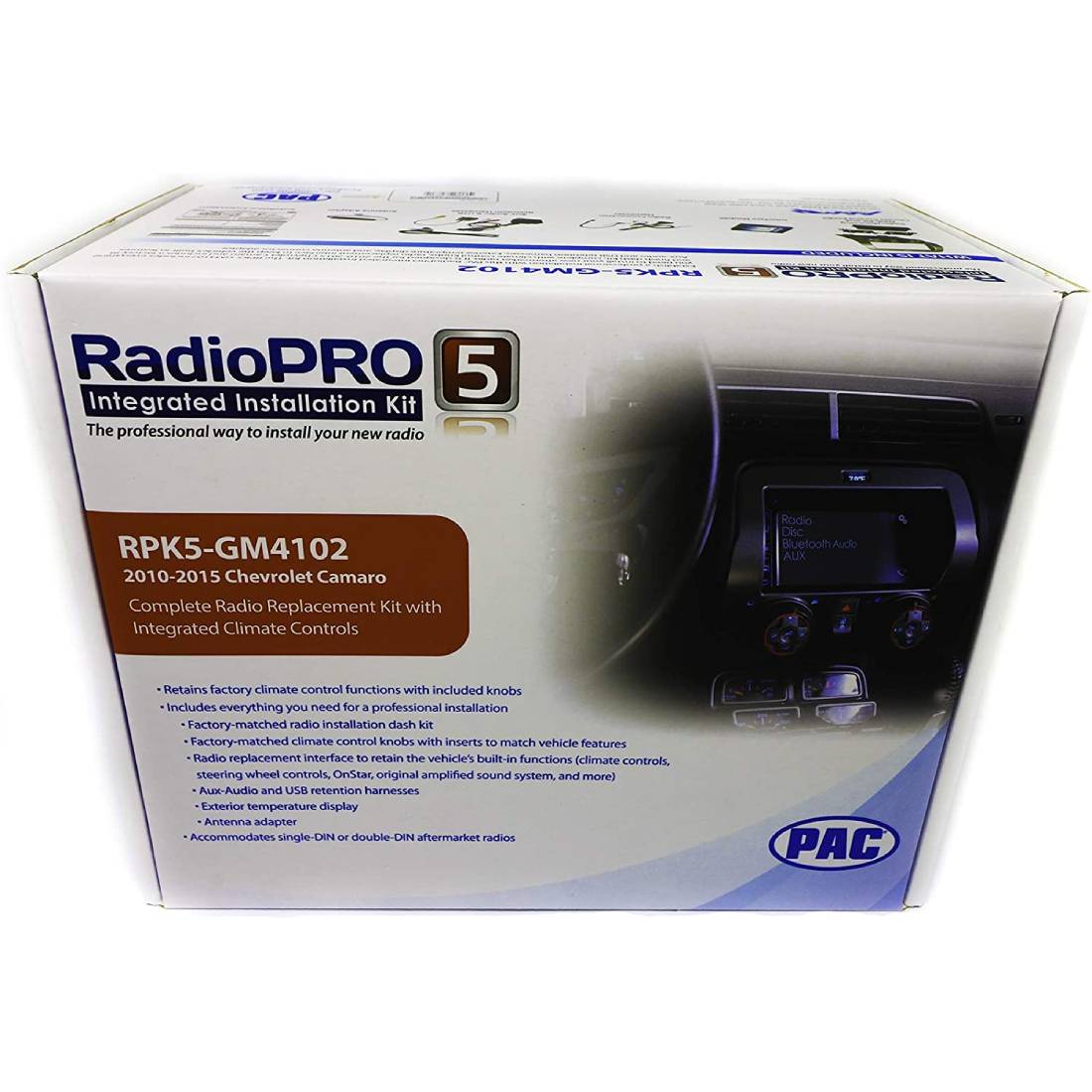 PAC RPK5-GM4102 Double DIN Integrated Installation Kit with HVAC Knobs
