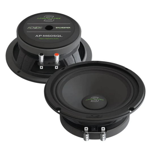 Deaf Bonce Apocalypse AP-M60SQL 6.5" 300W Max 4-Ohms Car Audio Midrange Speakers