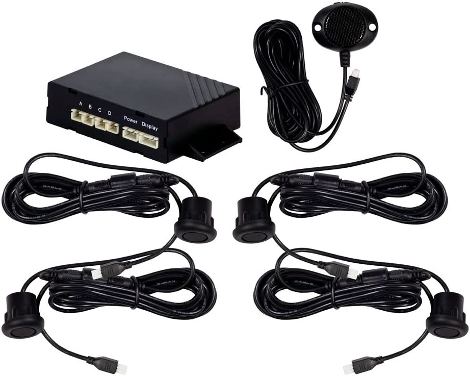 iBeam USA TE-BR4PSK Rubber Rear Parking Assist Kit, Waterproof