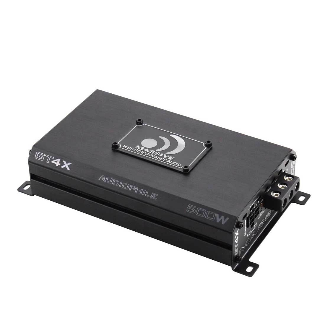 Massive Audio GT4X 4-Channel 120 Watts RMS x 4 @ 2 Ohm Class-D Car Amplifier