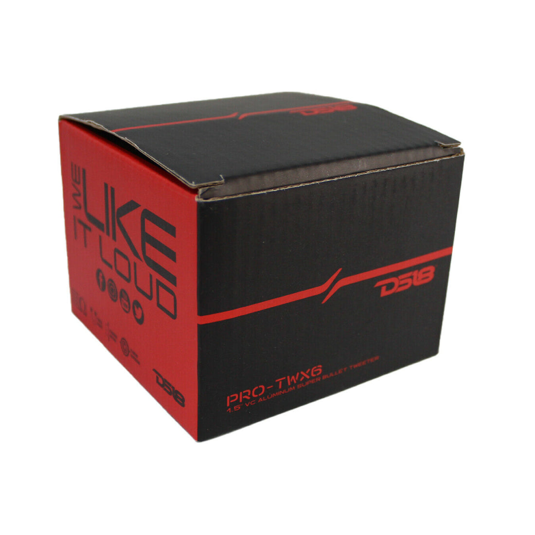 DS18 PRO-TWX6 1.5" VC 480W Max 8-Ohm Car Audio Aluminum Super Bullet Tweeter