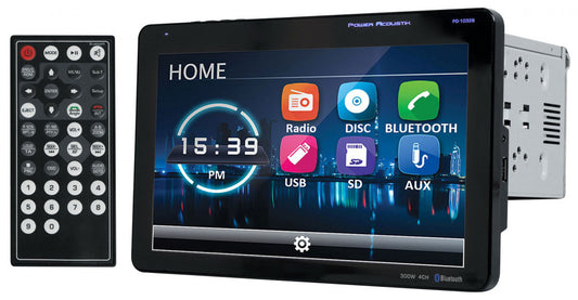 Power Acoustik PD-1032B 2-DIN DVD CD Bluetooth Receiver w/ 10.3" LCD Touchscreen