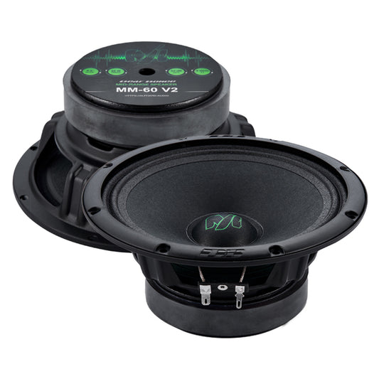 Machete MM-60 V2 6.5" 180W Max 4 Ohm Stereo Car Audio Midrange Speakers (MM60V2)