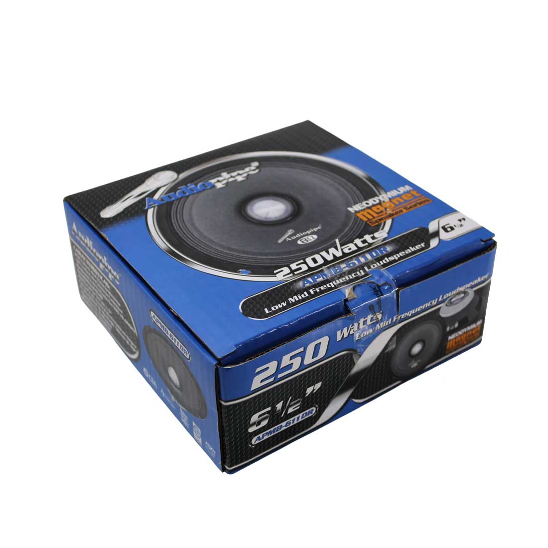 Audiopipe APMB-611DR 6.5" 250 Watts Peak 8-Ohm Low-Mid Frequency Loudspeaker