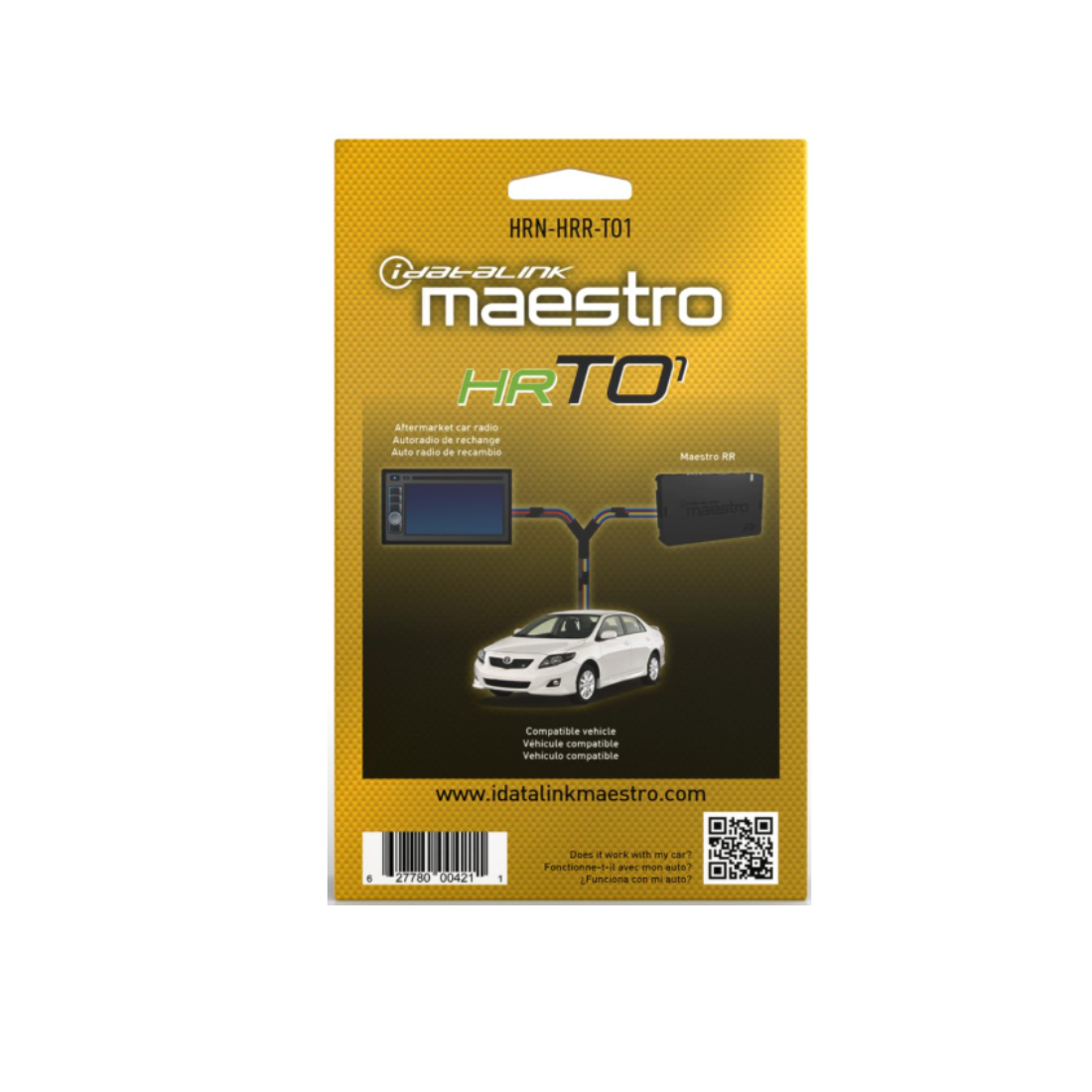 iDatalink Maestro HRN-HRR-TO1 Installation T-Harness for Toyota & Scion 2005-18