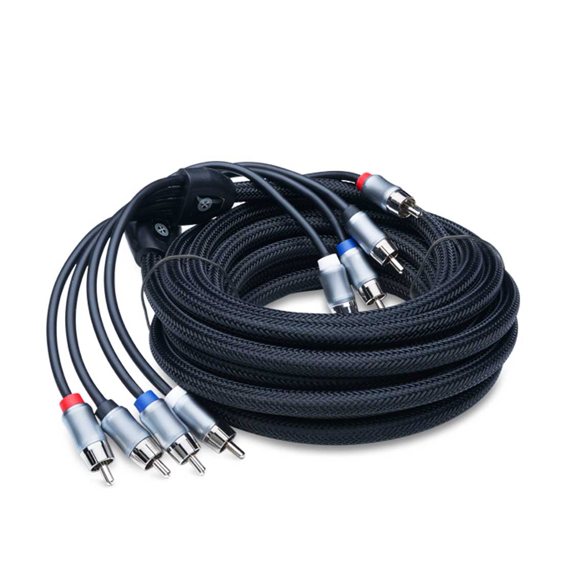 PowerBass XRCA-174 17' 4-Channel Premium OFC Twisted Interconnect RCA Cable