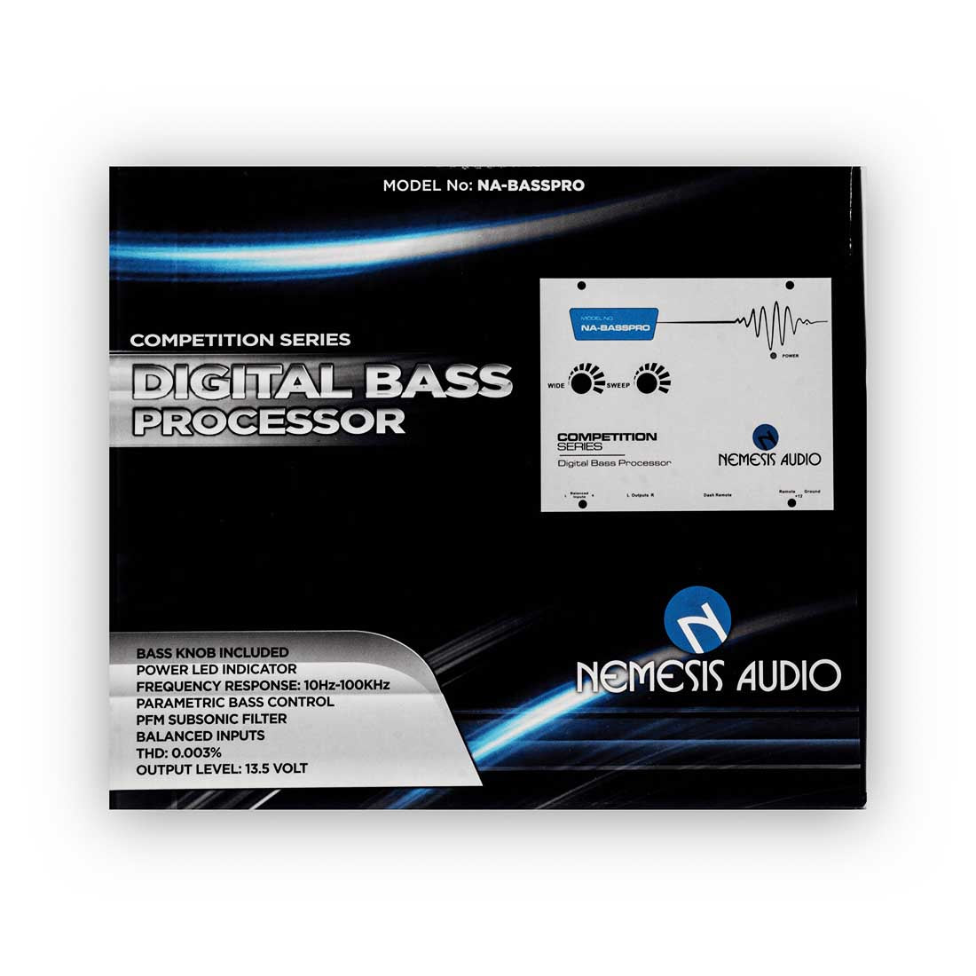 Nemesis Audio NA-BASSPRO (White) Digital Bass Processor with Bass Knob