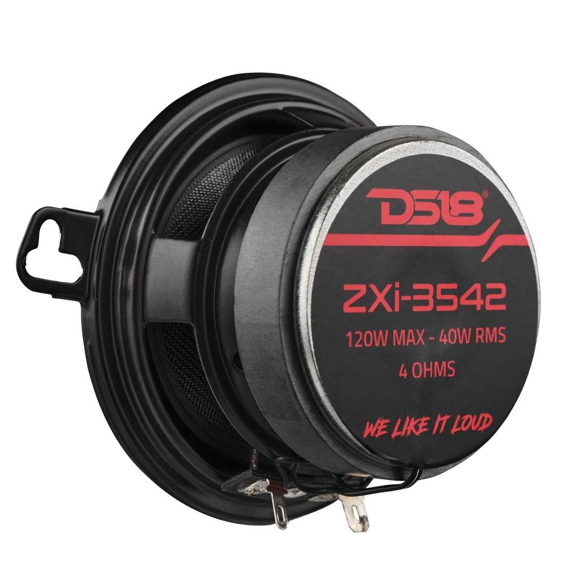 DS18 ZXI-3542 3.5" 2-Way 120W Max 4-Ohm Full-Range Car Coaxial Speakers (Pair)