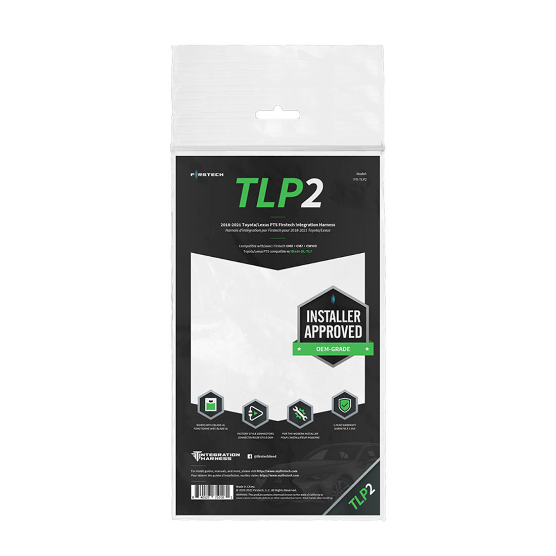 Firstech FTI-TLP2 Integration Installation Harness for Toyota/Lexus PTS 2018-20
