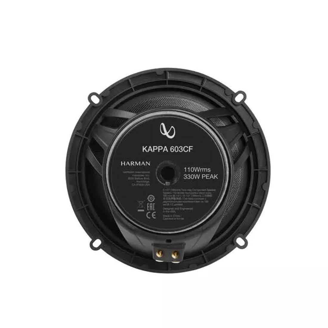 Infinity KAPPA 603CF 6.5" 2-Way 3-Ohms Car Audio Component Speaker System