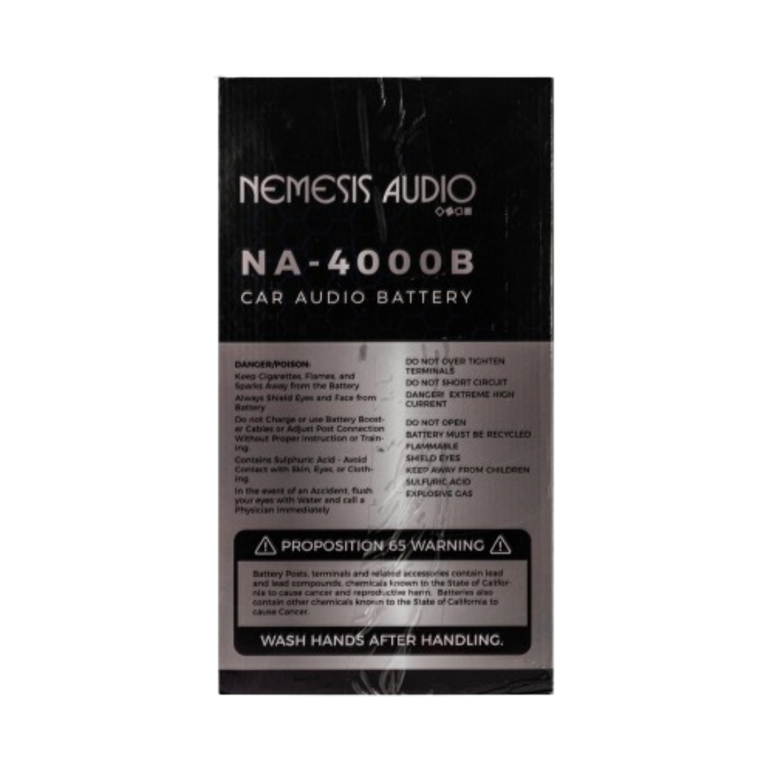 Nemesis Audio NA-4000B 4000W 12V 140AH Car Audio AGM Power Cell Battery