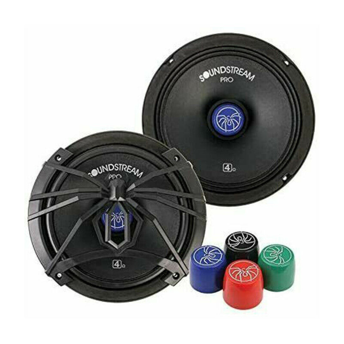 Soundstream SM.800PRO 8" 400 W Max 4-Ohms Stereo Car Audio Mid-Range Speakers