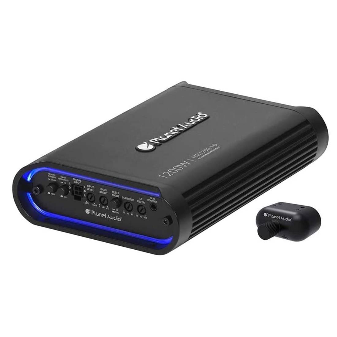 Planet Audio MB1200.1D 1200 Watts Max 1 Ohm Stable Mini Bang Monoblock MOSFET Car Audio Amplifier