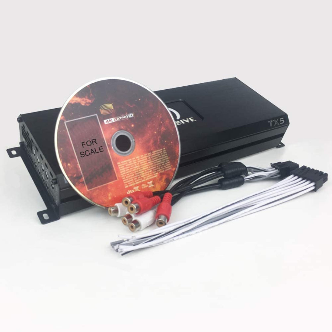 Massive Audio TX5 - 120 Watts RMS X 4 + 300 Watts @ Ohm Full Range Bluetooth 5-CH Marine Amplifier