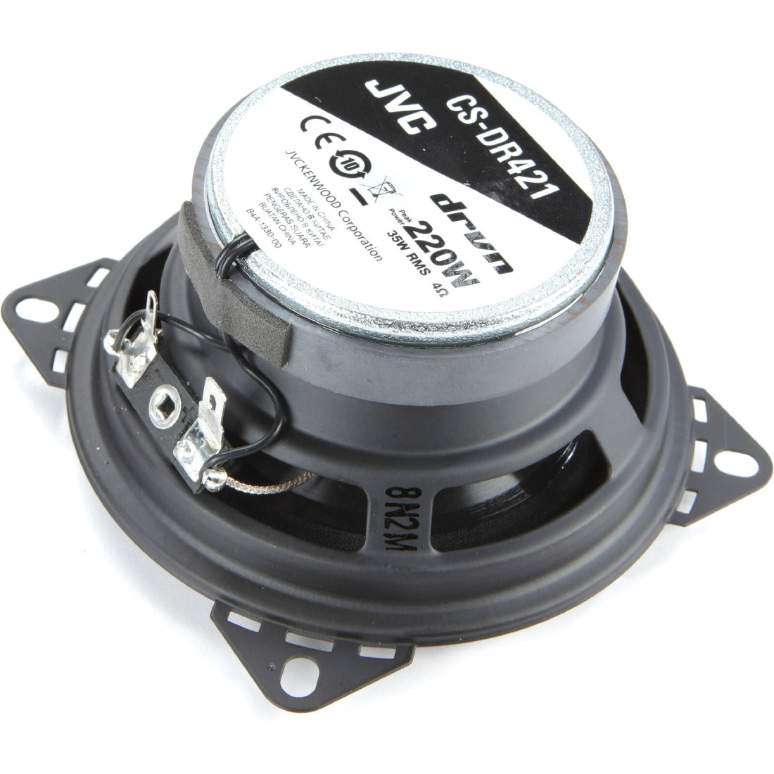 JVC CS-DR421 4" 220 W Max 2-Way 4-Ohms Stereo Car Audio Coaxial Speakers