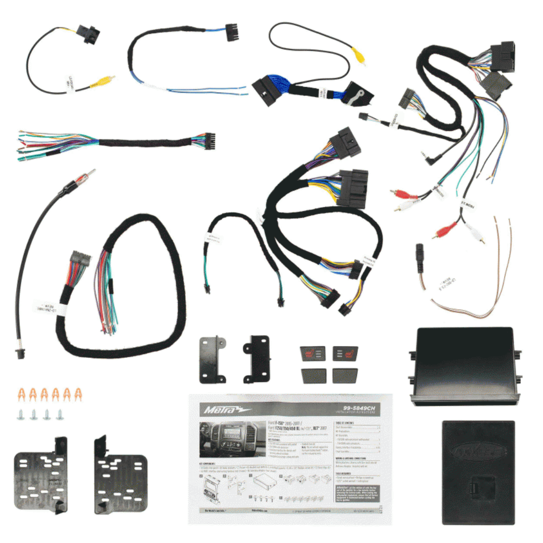 Metra 99-5849CH Dash Kit for Ford F-150 2015-17 (w/ Single-Zone Climate Control)