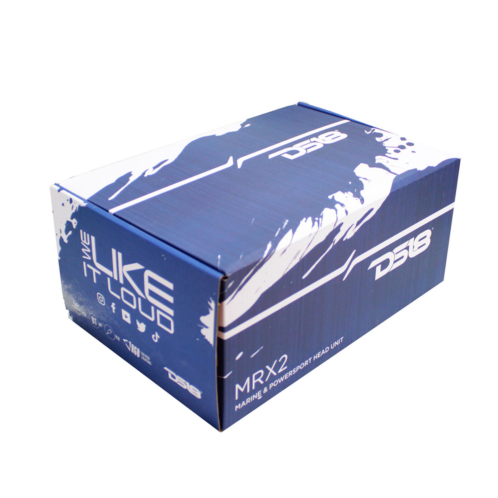 DS18 MRX2 Hydro Mechless Marine Audio Headunit LCD Screen w/ Bluetooth & RGB LED