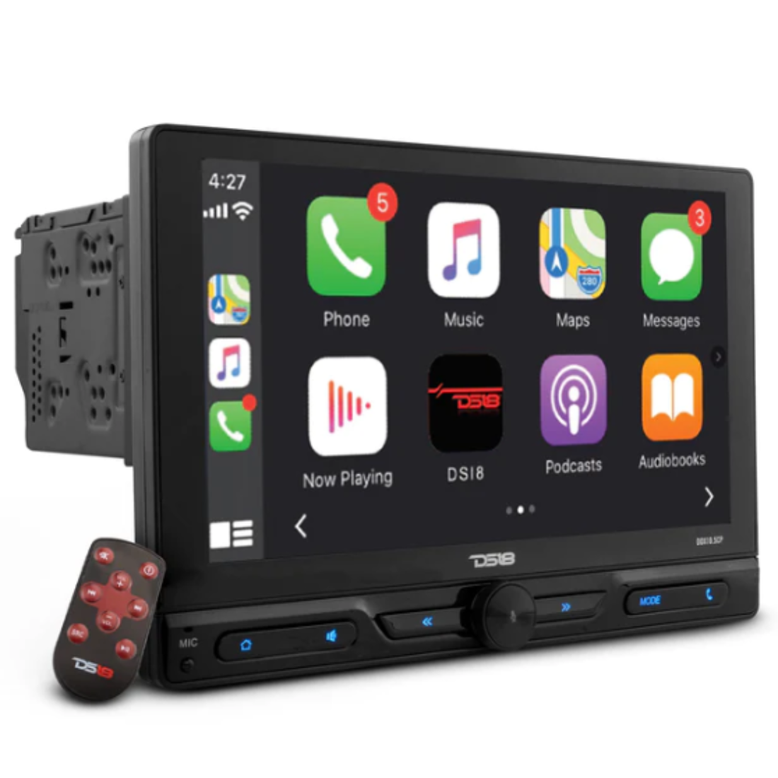 DS18 DDX10.5CP single DIN Mechless Digital Multimedia Receiver w/ 10.5" Touchscreen