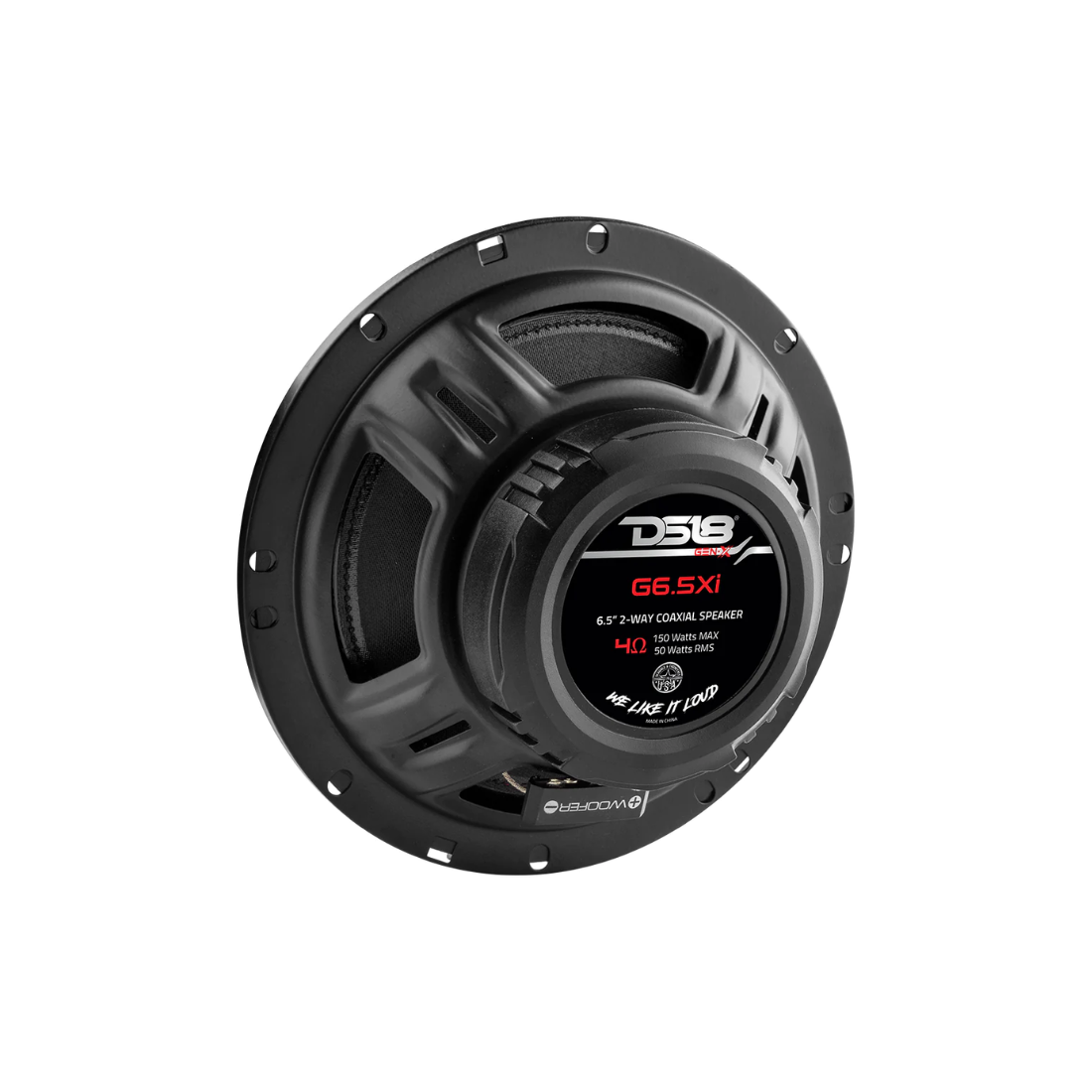 DS18 G6.5Xi GEN-X 6.5" 2-Way 150W Max 4-Ohms Car Audio Coaxial Speakers (Pair)
